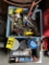 LOT OF ASSORTED PAINT SUNDRIES, HAND TOOLS