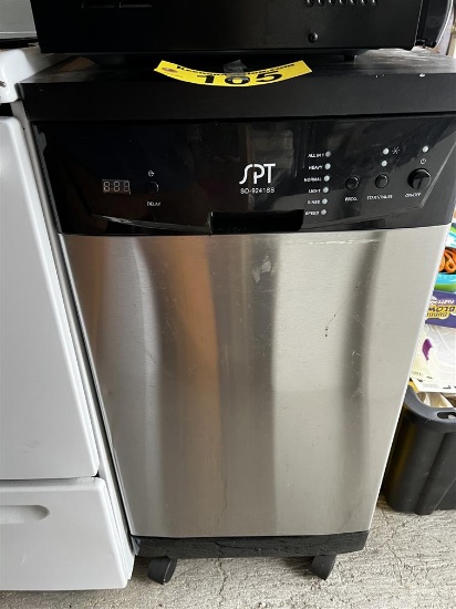 SPT FRONT LOAD PORTABLE DISHWASHER, MODEL SD9241SS
