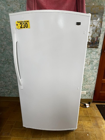 2012 MAYTAG MODEL MQF1656TEW02 UPRIGHT FREEZER