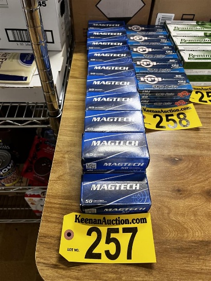 BID PRICE X 19 - (19) BOXES OF MAGTECH 9MM LUGER ROUNDS (50-PER BOX)
