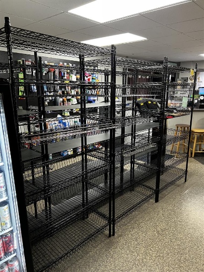 BID PRICE X 3 - (3) REGENCY 6-SHELF WIRE STORAGE RACKS, 36" X 18" X 72"H