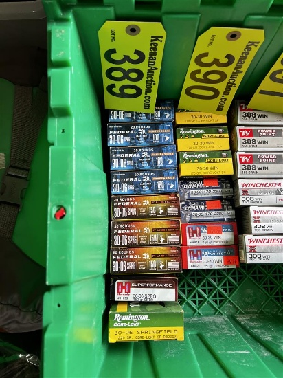 BID PRICE X 9 - (9) BOXES OF 30-06 ROUNDS, 20-PER BOX: