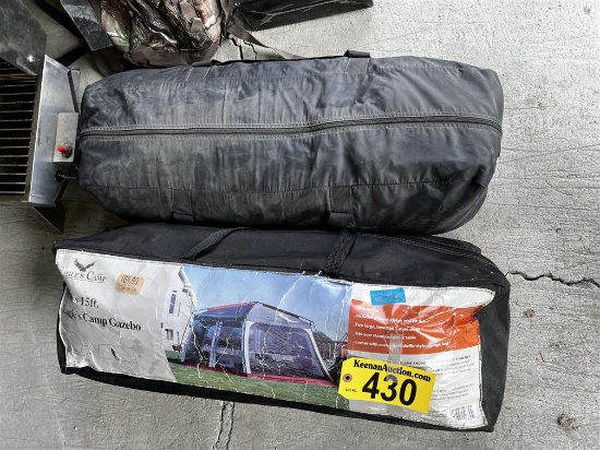 LOT: EAGLE CLAW SHAPPELL 17' X 15' GAZEBO, L.L. BEAN TENT