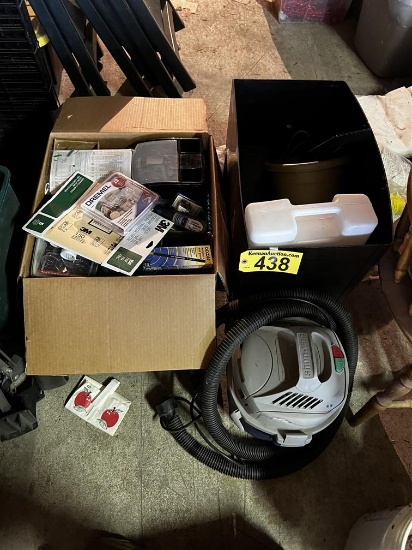 MISC. LOT: SHOP VAC WET/DRY VACUUM, OFFICE SUPPLIES