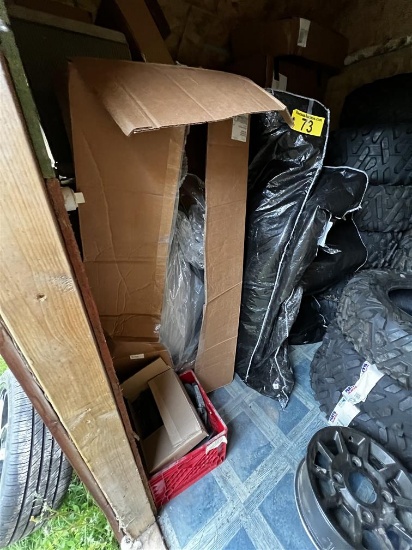 REMAINING CONTENTS OF SHED: POLARIS RZR & SNOWMOBILE PARTS & ACCESSORIES