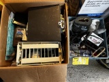 CONTENTS OF 2-BOXES: OFFICE SUPPLIES, SHOP SUPPLIES