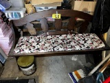 TRESTLE TABLE W/ WOODEN BENCH