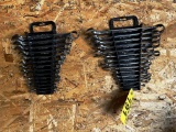 BID PRICE X 2 - (2) PITTSBURGH 14-PC COMBINATION WRENCH SETS, SAE & METRIC