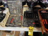 LOT: HUSKY SOCKET SET, CRAFTSMAN DRILL BIT SET & MISC. BITS