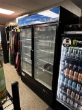 AVANTCO MODEL 178GDC49FHCB SWING GLASS DOOR MERCHANDISER FREEZER