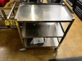 VEVOR 2-SHELF S/S BUS CART