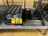 LOT OF 19-ASSORTED BAKING PANS