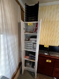 2-DOOR STORAGE CABINET & CONTENTS: