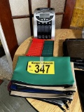 ROYAL SOVEREIGN FS-2N COIN SORTER W/ COIN TRAYS & BANK BAGS