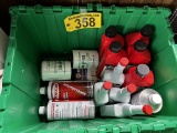 LOT: DIESEL CONDITIONER, HIGH OCTANE ACCELERATOR, MISC. IN TOTE