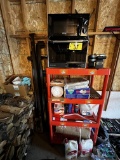 PORTABLE STORAGE RACK & CONTENTS: