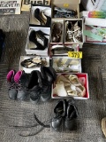 LOT: 12-PAIRS ASSORTED LADIES SHOES, SIZES 7.5 & 8