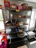 WIRE STORAGE RACK & CONTENTS: