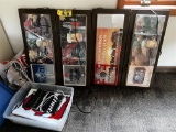LOT: 4-VINTAGE BEER LIGHTS W/ ASSORTED BANNERS & POSTERS