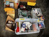 LOT: MISC. HAND TOOLS, HOUSEHOLD SUPPLIES, ELECTRICAL, HARDWARE