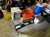 LOT: CAMP MAT, 4-COOLERS, CAMP SINK, BEVERAGE DISPENSER