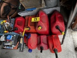 LOT OF 7-ASSORTED FUEL CANS