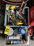 LOT OF ASSORTED PAINT SUNDRIES, HAND TOOLS