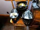 BID PRICE X 2 - (2) ATV HELMETS W/ GOGGLES