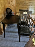 3-PC DINING ROOM SET: DROP LEAF TABLE W/ 2-CHAIRS