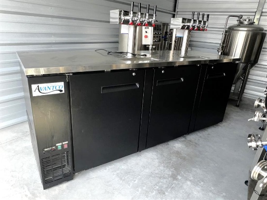 2023 AVANTCO MODEL UDD-4-HC 2-TOWER, 8-TAP KEGERATOR BEER DISPENSER