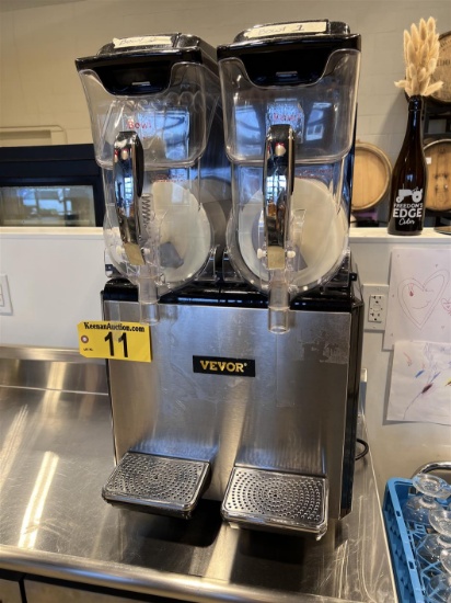 2024 VEVOR XRJ-10X2 COMMERCIAL SLUSHY MACHINE W/ TWO 2.6GAL TANKS