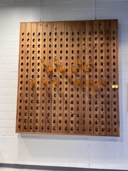 272-BOTTLE, RIDDLING RACK, WALL MOUNTED