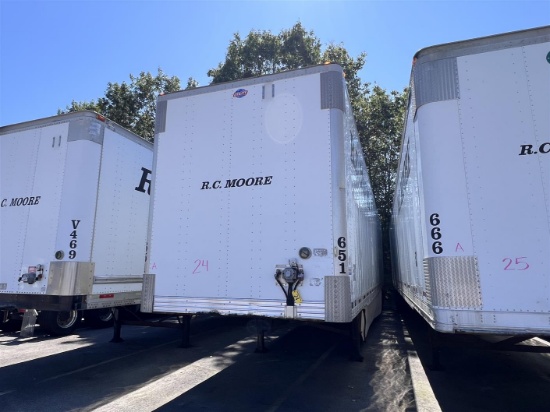 2012 UTILITY VS2DX 53FT VAN TRAILER, TL651ME, VIN: 1UYVS2532CG291709