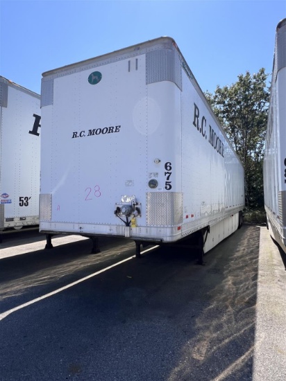 2012 GREAT DANE 53FT VAN TRAILER, TL675ME, VIN: 1GRAA0626CD441029