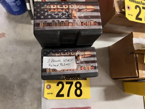 BID PRICE X 3 - (3) BOXES OF 45 ACP RELOAD BULLETS | Guns & Military ...