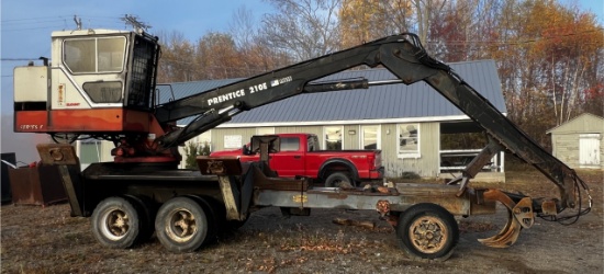 2000 PRENTICE 210E E-SERIES LH SELF-PROPELLED LOG LOADER, 28,957 HOURS, S/N: 210P55225