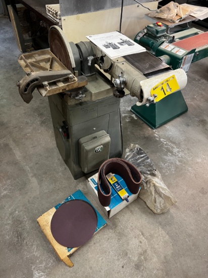 ROCKWELL DELTA 31-710 6" BELT & 12" DISC FINISHING MACHINE