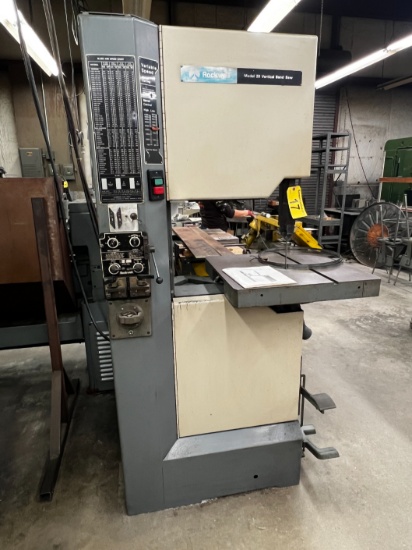 ROCKWELL MODEL 20 VERTICAL BAND SAW, S/N: 1756893