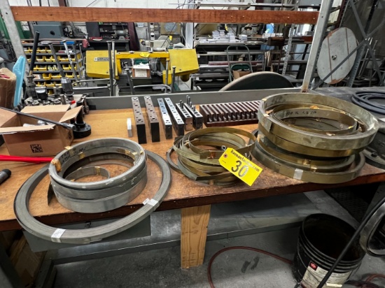 LOT: 14-ASSORTED BRASS STOCK, 4-TIN PLATED STOCK