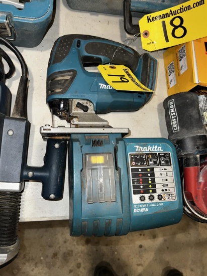 MAKITA CORDLESS 18V JIGSAW W/ CHARGER - NO BATTERY