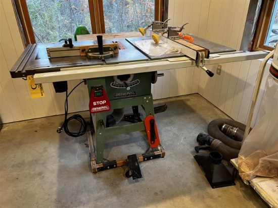GENERAL INTERNATIONAL 10" DELUXE BUILDER'S TABLE SAW