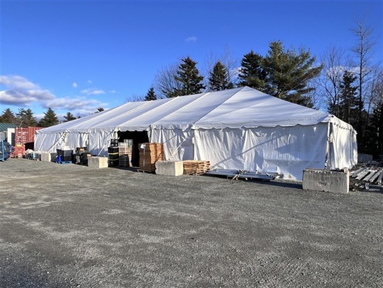 40' X 80' WHITE TOPTEC FRAME TENT