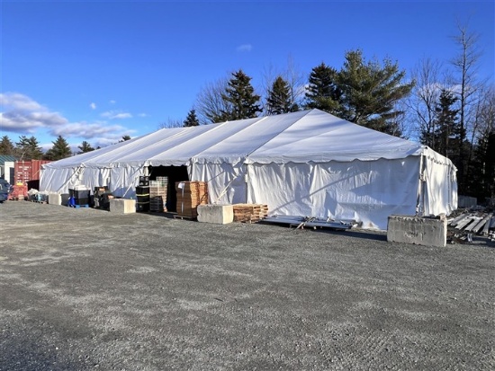 40' X 80' WHITE TOPTEC FRAME TENT - TOP ONLY