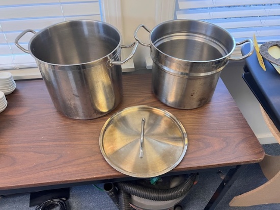 VIGOR SS1 12QT. STAINLESS STEEL DOUBLE BOILER SET