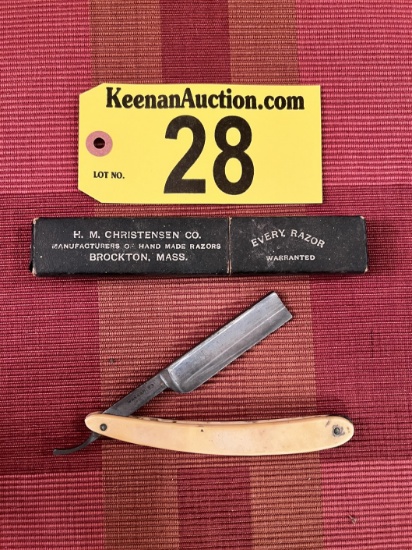 VINTAGE H.M. CHRISTENSEN CO. HAND MADE RAZOR