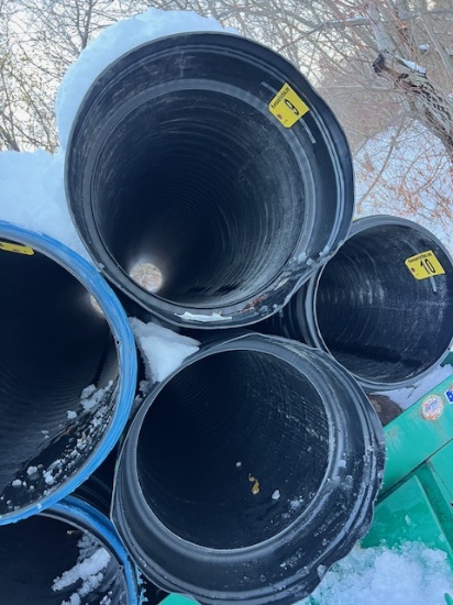 BID PRICE X 2 - (2) NEW 18" X 20' CULVERTS, CORRUGATED HDPE