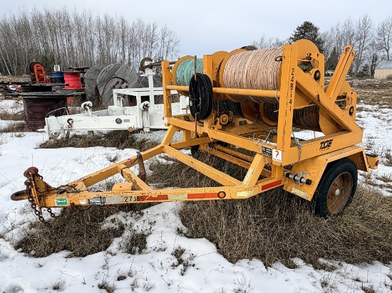 2005 TSE MODEL 2501-PLW S/A 4-REEL ROPE TRAILER, VIN: 1P9PR12165M435353
