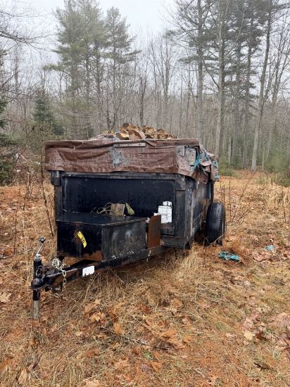 EZ DUMPER S/A DUMP TRAILER, 5' X 8', W/ TAILGATE, VIN UNKNOWN