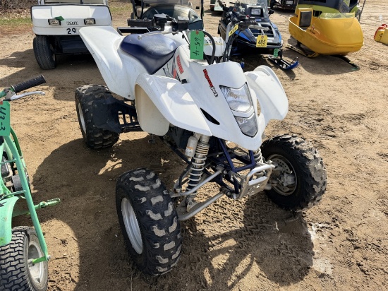 2008 SUZUKI LTZ400 4-WHEELER, WHITE