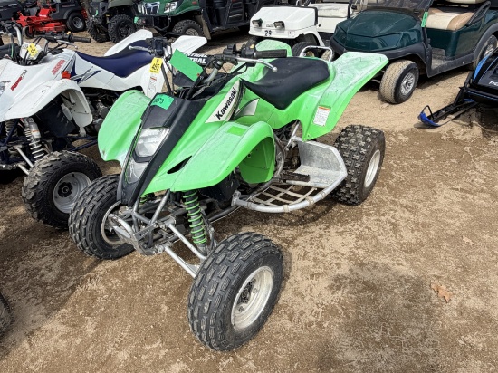 2003 KAWASAKI KFX400 4-WHEELER, GREEN